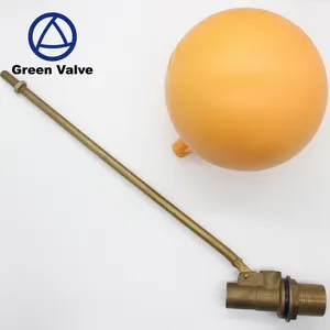 Vert guten-top Haute Qualité boule en plastique utilisé réservoir D'eau en laiton vanne à flotteur pour