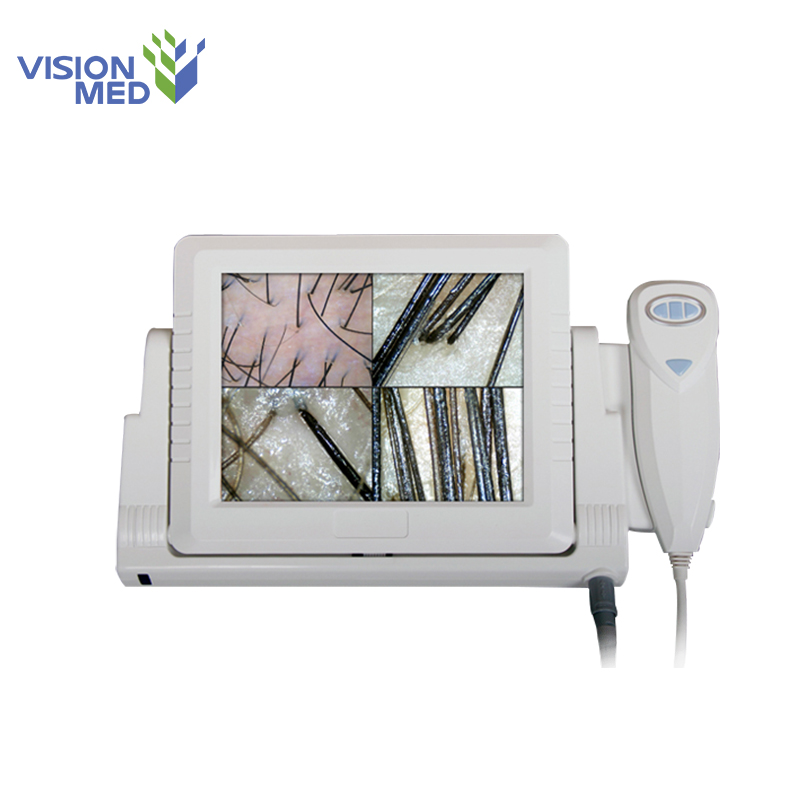 Новейший 5MP цифровой анализатор волос и кожи