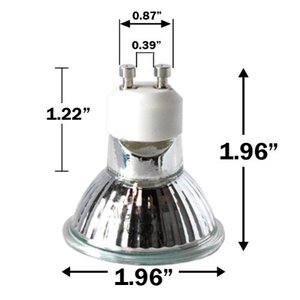 Ampoule halogène <span class=keywords><strong>GU10</strong></span> 18W, couvercle en verre transparent, classe C, lampe spot à économie d'énergie - Product Image 3