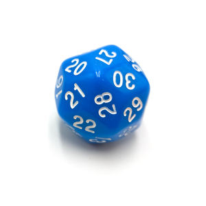 ขายส่งที่กำหนดเอง 30 ด้านพลาสติก Polyhedral ลูกเต๋าชุด <span class=keywords><strong>D30</strong></span> สีลูกเต๋าจำนวน