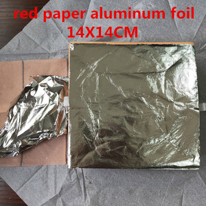 14x14cm 16x16 Cm 2.5 2.0 Metal Copper Aluminum Gold Leaf Sheet For Gilding Ceiling Furniture Nails 1000 Pcs Each Bag