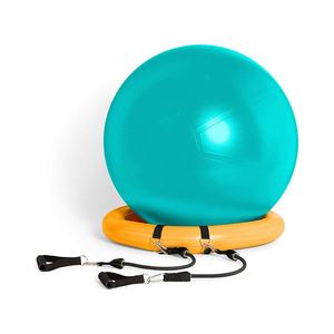65cm PVC Exercise Balance Ball Chair with Inflatable Stability Ring Ergonomic Office Furniture - Product Image 5