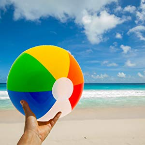 <span class=keywords><strong>Beach</strong></span> Pool Party Spielzeug Regenbogen Farbe Party Pack Aufblasbare Strand bälle - Product Image 4