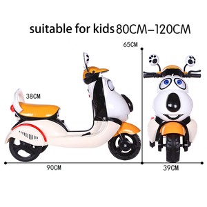 <span class=keywords><strong>Moto</strong></span> Elettrica per Bambini in Plastica con Musica, Durevole, Batteria 6V, Design Adorabile a Forma di Cane o Orso - Product Image 6