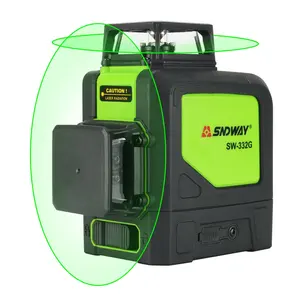 GVDA 8 Lines Construction Tools 360 Green Mini Style Self-Leveling Laser Level Green cross line for Home ,Industry Building