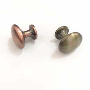 Kẽm hợp kim Antique Brass màu đồng Rose Gold ngăn kéo cửa tủ xử lý Vòng bóng núm nhỏ - Product Image 3