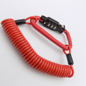 Cable de 3 dígitos de bloqueo para el casco/<span class=keywords><strong>bicicleta</strong></span> equipaje <span class=keywords><strong>candado</strong></span> de seguridad bloqueo de contraseña - Product Image 1