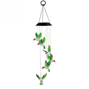 Solar de interior memorial hecho colibrí campanas de viento - Product Image 2