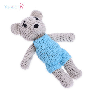China Lieferanten Baby Weiche Schöne Handgemachte Spielzeug Nette Häkeln Bär Amigurumi - Product Image 3