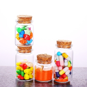 Tubes à fond plat <span class=keywords><strong>en</strong></span> <span class=keywords><strong>verre</strong></span> de 37mm, <span class=keywords><strong>avec</strong></span> bouchons de <span class=keywords><strong>liège</strong></span>, 6 pièces - Product Image 4