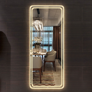 Wholesale LED Backlit Full Length <strong>Mirror</strong>, Rectangular <strong>Wall</strong> Mounted Touch Control <strong>Lighted</strong> Floor <strong>Mirror</strong> for Bedroom Dressing Room - Product Image 4