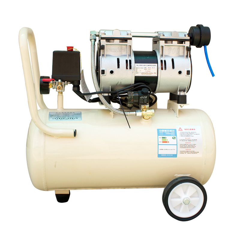 Маленький бесшумный качающийся поршень, портативный воздушный компрессор высокого давления 3 кВт 120 л, низкий уровень шума, передвижной насос для выдувания пыли