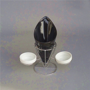 De grado de alimentos de color negro popular francés de papas fritas soporte con soporte para los alimentos de <span class=keywords><strong>dedo</strong></span> - Product Image 1