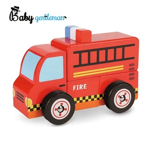 2018 Nouvelle mode diy de bande <span class=keywords><strong>dessin</strong></span>ée en bois jouet ambulance pour enfants Z04376A - Product Image 6