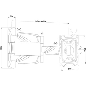 ARM VESA 200-400 <strong>Wall</strong> Mount for 13 to <strong>42</strong> <strong>Inch</strong> Flat Screen <strong>TVs</strong> <strong>TV</strong> <strong>Wall</strong> <strong>Brackets</strong> &amp; Carts for Most Devices - Product Image 2