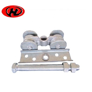 Roller de porte coulissante industrielle <span class=keywords><strong>pour</strong></span> porte supérieure, dispositif pivotant à 4 roues, haute résistance - Product Image 3