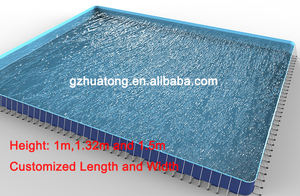 Niños adultos de verano inflable desmontable tobogán de agua <span class=keywords><strong>rectangular</strong></span> de metal piscina - Product Image 2