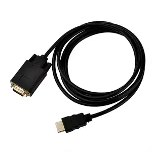 Мужчина HDMI to VGA Мужской Кабель-Адаптер Позолоченные шт шнур с o для ноутбука Xbox 360 один PS4 PS3 1080P 1.8 м 6Ft
