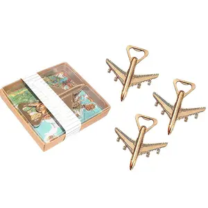 Cheap bulk personalized plane airplane bottle opener