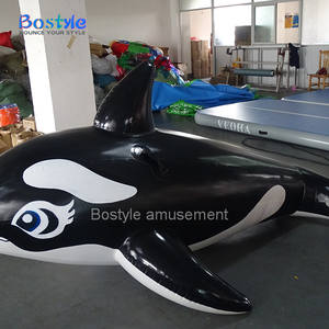 高品質PVCユニセックスフローティングモデルインフレータブルドルフィンクジラに乗る水のおもちゃ - Product Image 4