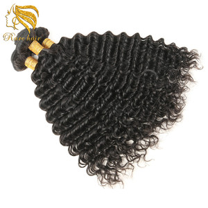 Cheveux Humains malaisiens 9A Profonde Bouclés Bundle Extension de Cheveux, 4 Faisceaux Brésiliens Trio <span class=keywords><strong>D</strong></span>'anges Faisceaux De - Product Image 1