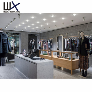 LUX-estante de tienda de ropa personalizado para mujer, expositor de ropa al por menor para centro comercial, precio al por mayor - Product Image 5