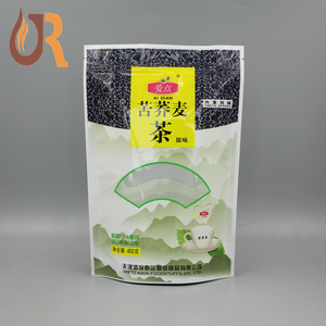 Impresión personalizada/Cebada trigo sarraceno/Salud de bolsas de embalaje de té Ziplock bolsas de pie bolsa de Mylar olor a prueba de con ventana - Product Image 1