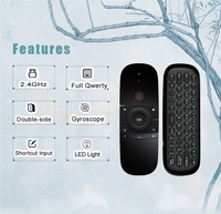 Teclado inalámbrico para TV inteligente 2,4G, ratón volador W1, control remoto multifuncional para Android TV Box/PC/Smart TV/proyector/HTPC