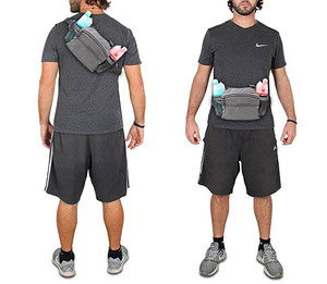 Fanny Pack Hiking Waist Packs with <strong>Water</strong> <strong>Bottle</strong> <strong>Holder</strong> <strong>for</strong> <strong>Walking</strong> Running - Product Image 5