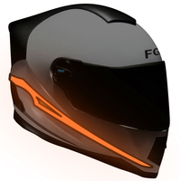 Nouvelle Arrivée Casque LED de Moto à Formes Originales avec Lumière Intégrée