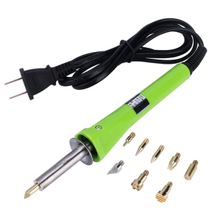 Kit de fer à souder US/VDE 30W 120v/220v 9 embouts avec 9 embouts pour la <span class=keywords><strong>gravure</strong></span> <span class=keywords><strong>sur</strong></span> <span class=keywords><strong>bois</strong></span>, outil de <span class=keywords><strong>pyrogravure</strong></span>, kit de loisirs pour la sculpture <span class=keywords><strong>sur</strong></span> <span class=keywords><strong>bois</strong></span> - Product Image 1
