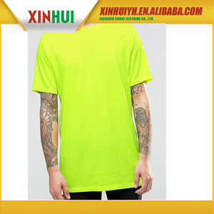 OEM en gros de haute qualité <span class=keywords><strong>o</strong></span> cou à manches courtes blanc fluorescence hommes t-shirt - Product Image 2
