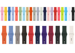 Multi-color 2019 más barato de silicona deporte suave <span class=keywords><strong>correa</strong></span> de 38mm 42mm reloj banda para el reloj inteligente de apple - Product Image 2
