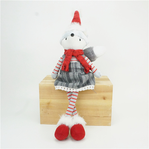 De Navidad de peluche de felpa muñecas de tela de peluche de animal de <span class=keywords><strong>préstamo</strong></span> fox par juguete de decoración de Navidad - Product Image 1