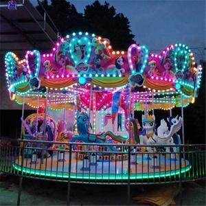 Fabricante de China, parque de diversiones adulto 24 asientos carrusel paseos a caballo para la venta - Product Image 1