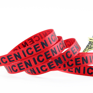 <span class=keywords><strong>de</strong></span> la cinta del grosgrain importado 10mm <span class=keywords><strong>rojo</strong></span> marca impreso delgada tejer grogrén (ligamento tafetán cinta - Product Image 2