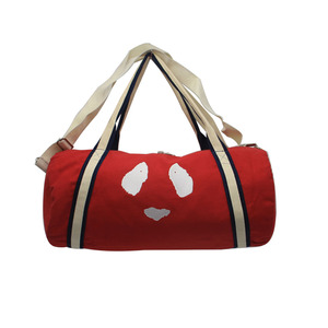 "rouge Mignon <span class=keywords><strong>Emoji</strong></span> Style Duffle Sacs Femmes Filles Poignée Sport Toile Duffle Sac avec Bandoulière Réglable - Product Image 1