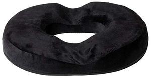 Donut Steißbein Sitzkissen Hüft Bursitis und General Coccyx Pain Memory Foam Donut Sitzkissen (Schwarz) - Product Image 2