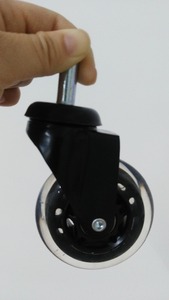 3 pulgadas silla <span class=keywords><strong>de</strong></span> oficina caster claro Rueda <span class=keywords><strong>de</strong></span> la PU con anillo <span class=keywords><strong>de</strong></span> agarre madre - Product Image 3