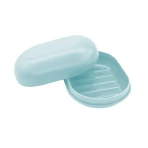 Heilige Hoge Nieuwkomers Groothandel Goedkope Draagbare Plastic Reizen Zeepkist Voor Badkamer Zeepbakje Box Case Badkamer Lade Zeep case