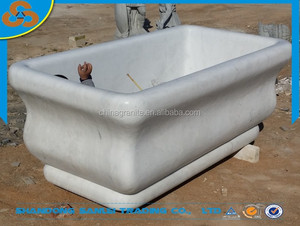 Prezzo di fabbrica bianco marmo vasca da bagno del bambino vasca da bagno - Product Image 1