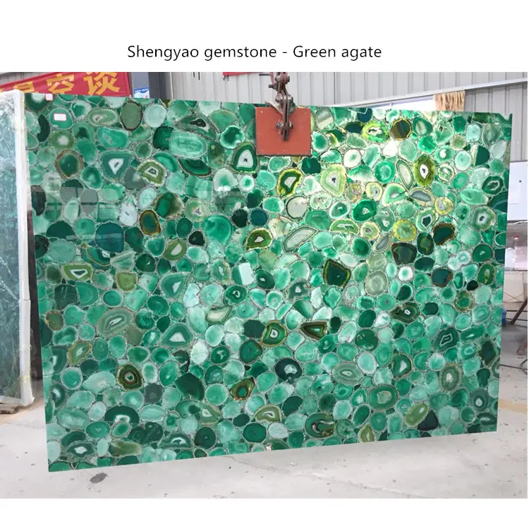 Grüne farbe Achat Platten Natürliche stein für Bar für wand dekoration