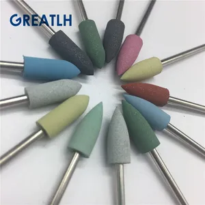 Dental Diamante Frese Composito Gomma di <span class=keywords><strong>Silicone</strong></span> Lucidatura Fresa di Laboratorio Dentale - Product Image 4