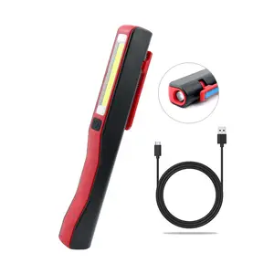 Lampe d'inspection led cob rechargeable de haute qualité, nouveauté, utilisation d'urgence, clip magnétique portable, lampe de travail