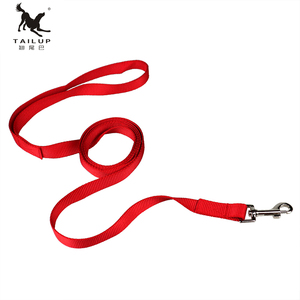 Correa de cuerda de nailon larga S/M para perros Patrón sólido con decoración de cinta Plomo para mascotas - Product Image 6