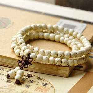 108 8 millimetri Varietà di Ceramica Buddista Tibetana di Preghiera di Collana di Perle di Buddha Mala <span class=keywords><strong>Rosario</strong></span> 3 strati Braccialetto di Fascino per Le Donne - Product Image 4