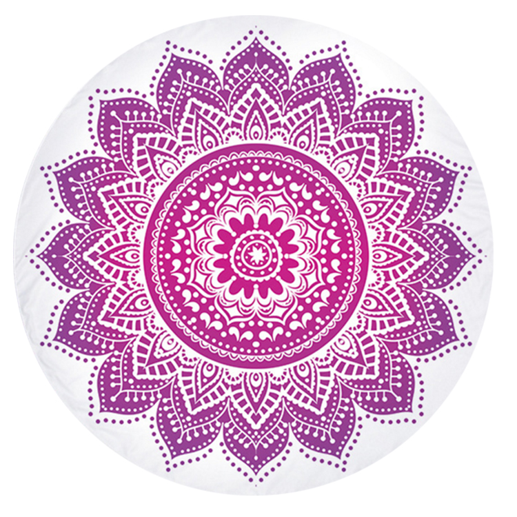 Популярная Спортивная Одежда большого размера из полиэстера, цветные круглые пляжные полотенца парео