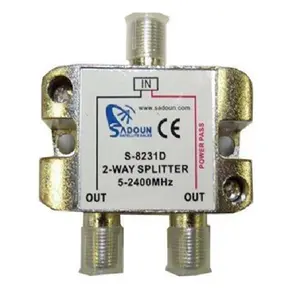 2 yollu 5-2400MHz nikel kaplama standart boy uydu Splitter