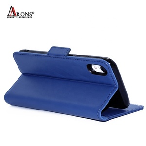 Slim Fit <span class=keywords><strong>azul</strong></span> magnético genuino cuero cartera <span class=keywords><strong>Flip</strong></span> cartera caja del teléfono para iPhone XR <span class=keywords><strong>6</strong></span>,1 pulgadas - Product Image 3