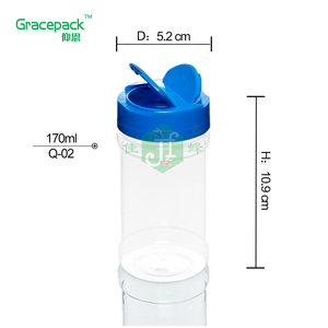 <strong>PET</strong> Jar 250ml Plastic Spice Container With Butterfly Hat Plastic Pepper Shaker - Product Image 5